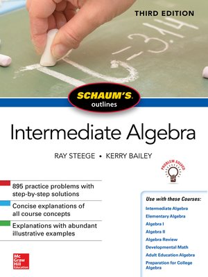 cover image of Schaum's Outline of Intermediate Algebra